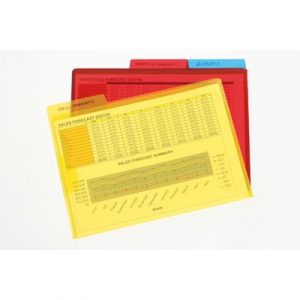 Marbig Letter File A4 With Secure Flap Assorted