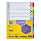 Marbig Coloured Dividers A4 10 Reinf Tab PP