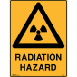 Brady Warning Sign Radiation Hazard 600X450MM Polypropylene