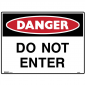Brady Danger Sign Do Not Enter Metal