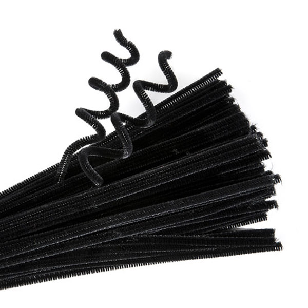 Pipe Cleaners Black - Pack 100