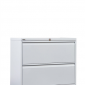 Go Lateral Filing Cabinet 2 Drawers H705XW900Xd470MM Silver Grey