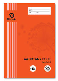 Olympic Botany Book A4 96 Pages