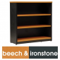 Logan Bookcase 900X900 3 Shelf Beech Ironstone