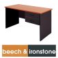 Logan Student Desk 1200 X 600MM With 2 Drawers Beech & Ironstone
